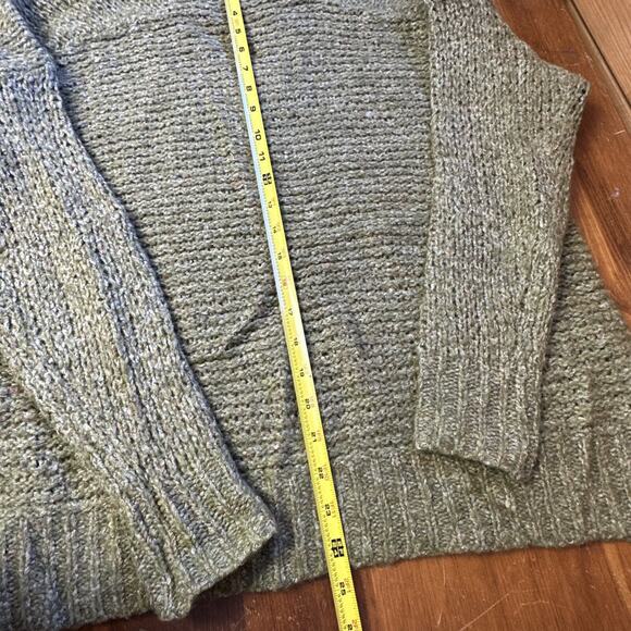 C.T. Plage Melange Women’s Thick Knit Sweater Wool Blend V-neck Classic Staple - Picture 11 of 13